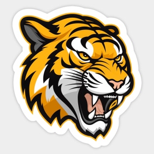 Tiger Mascot Sticker